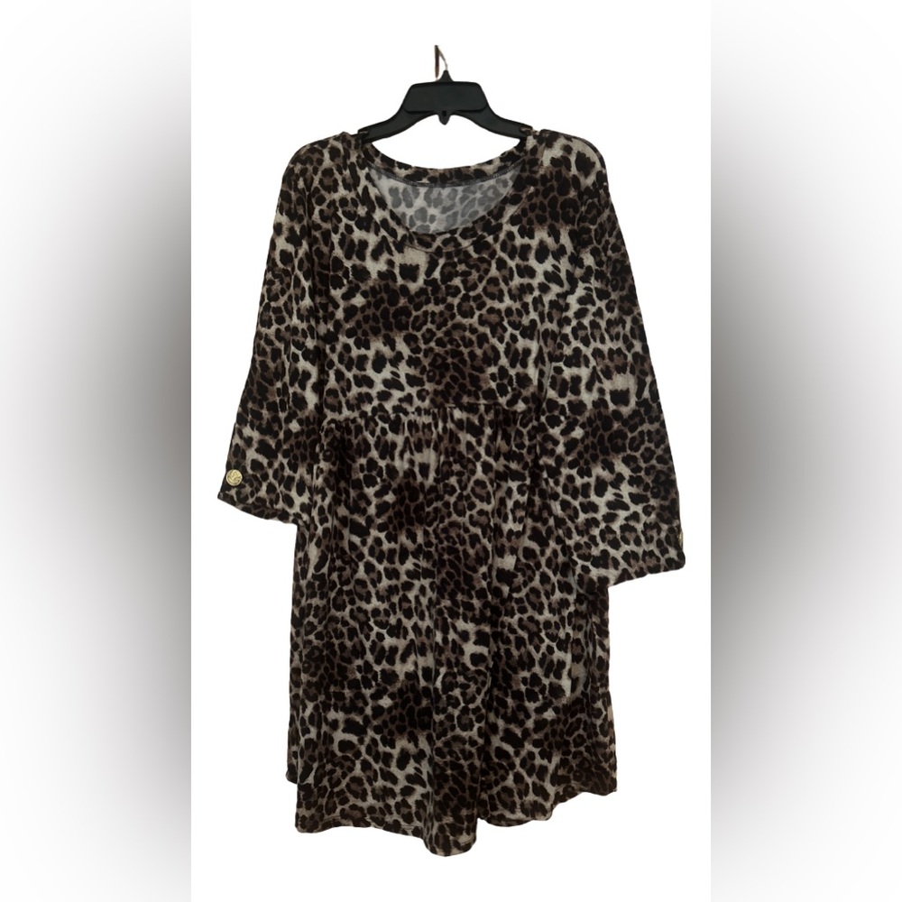 Leopard Print Midi Top